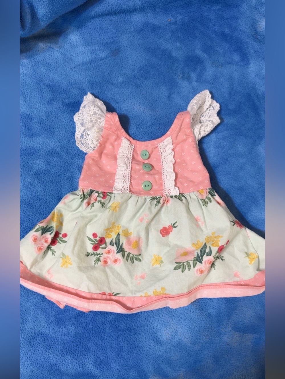 Ricrac&Ruffles Pink Floral Shirt